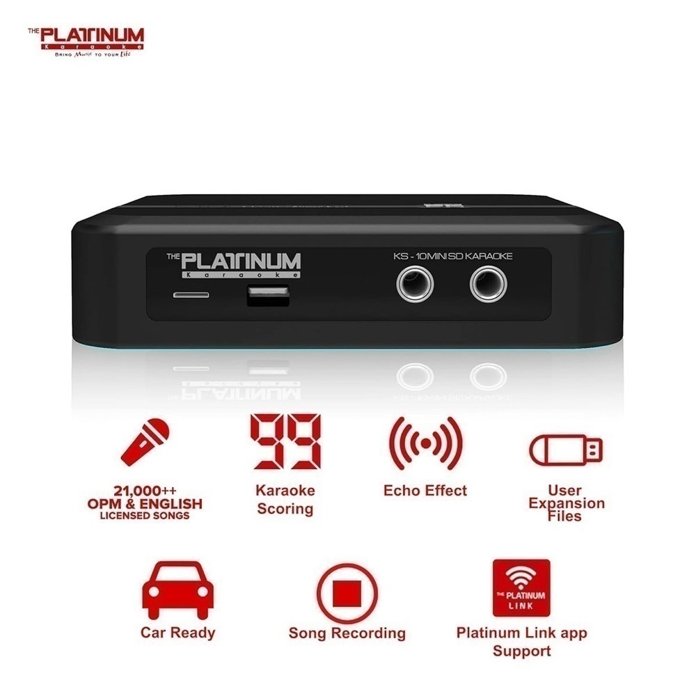 EUC Expandable Platinum KS10 Mini SD Karaoke Machine | Support Recording